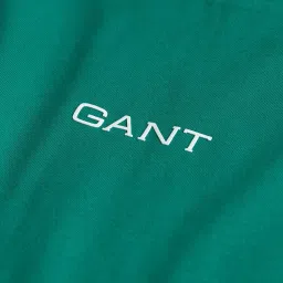 Gant Green Cotton Regular Fit Logo Printed T-Shirt image 4