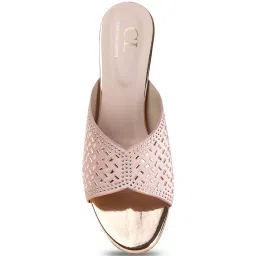 Carlton London Women's Rose Gold Casual Sandals image 4