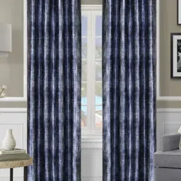 Romee Blue Cotton Self Curtains and Sheers-image-9