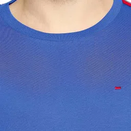 Basics Lapis Blue Cotton Muscle Fit T-Shirt image 4