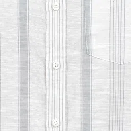 Numero Uno Men Spread Collar Vertical Striped Cotton Casual Shirt image 3