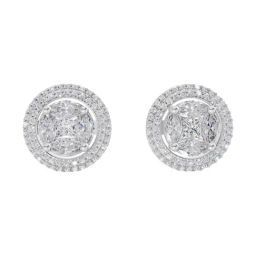 Sparkles Lab Grown Diamond 14k (585) White Gold Earrings for Women-picture-48