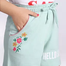 3PIN Girls Multi Cotton Graphic Shorts (Pack of 2) image 4