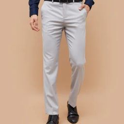Code By Lifestyle Grey Slim Fit Trousers-picture-39
