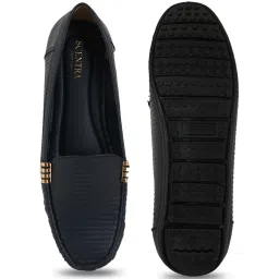 Scentra Women's Celin Cusioned Blue Loafers image 4