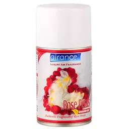 Airance Automatic Room Freshner Dispenser Machine with 250 ml Rose Petals Fragrance Spray Bottle (Pack of 2) image 4