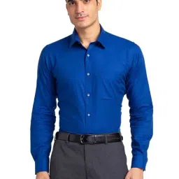 Raymond Dark Blue Slim Fit Shirt-picture-34