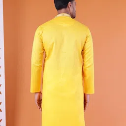 AURIK Men Mandarin Collar Thread Work Kurta image 3