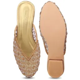 Inc.5 Women's Antique Gold Mule Shoes image 4
