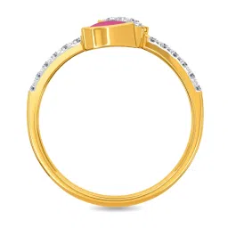 Kisna Diamond & Gold Jewellery Serina 18k (750) Diamond & Gold Ring For Women image 4