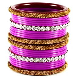 Vidhya Kangan Set Of 22 Artificial Stone Studded Bangles image 2