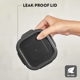 Borosil Feast Stainless Steel Lunch Box 4pc 400ml Square Container Set Tiffin Box image 5