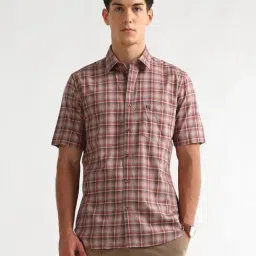 Arrow Sport Brown Checked Regular Fit Shirt-picture-42