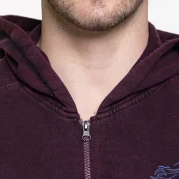 Club York Wine Regular Fit Hooded Sweatshirt image 4