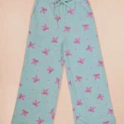 Kiddopanti Girls Light Pista Green Cotton Printed Regular Fit Pajamas-picture-39