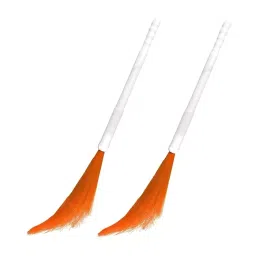 JEEBU Orange 108 cm Adjustable Plastic Kharata Broom (Pack of 2)-image-14