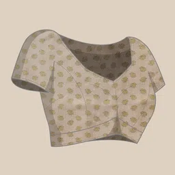 Silk Land Floral Zari Tissue Designer Fashion Saree image 5