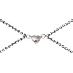 J.S ENTERPRISES Silver Toned Pendants & Ring Jewellery Set image 2
