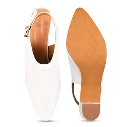 TRYME Women Block Pointed Toe Sandals Heels image 4