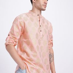 Anouk Rustic Floral Printed Roll-Up Sleeves Straight Kurta-picture-24