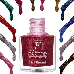 FORFOR Glitter Set Of 6 Nail Polish-5ml Each-96-97-98-89-90-94-picture-40
