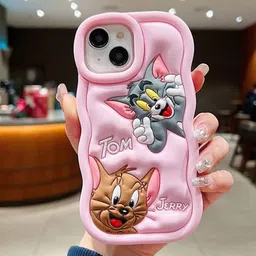 CASE CREATION Tom And Jerry Cartoon Printed iPhone 14 Pro Max Silicone Back Case image 4