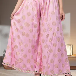 FAMBEE Women Ethnic Printed Flared Palazzos-image-74