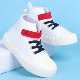 Pine Kids Solid Casual Shoes with Velcro Closure - White-picture-16