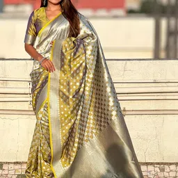 ELITE WEAVES Woven Design Zari Banarasi Saree image 2