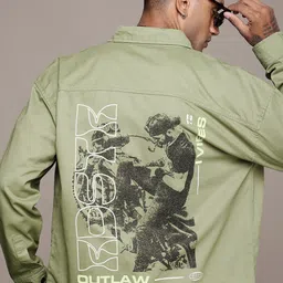 The Roadster Life Co. Relaxed Fit Graphic Printed Pure Cotton Tailored Jacket-picture-20