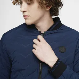 Produkt By Jack & Jones Blue Regular Fit Bomber Jacket image 4