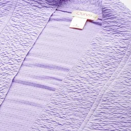 Qurvii Purple Long Shrug With Pants image 4