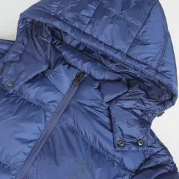 U.S. Polo Assn. Denim Co. Dark Blue Regular Fit Quilted Hooded Jacket image 4
