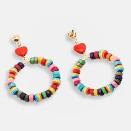 Sohi Gold Plated Party Designer Stone Drop Earrings image 4