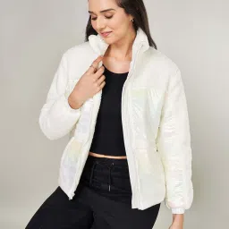 Honey by Pantaloons White Plain Jacket image 4