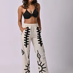 The Missy Co. Beige Printed Pants image 4