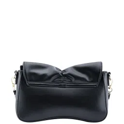 Fastrack Black Textured Medium Sling Handbag image 4