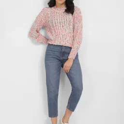 Allen Solly Multicolor Self Design Sweater image 4