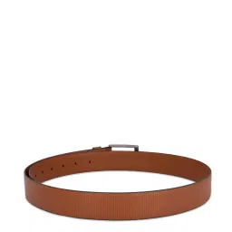 United Colors of Benetton Carcetti Tan Leather Textured Waist Belt image 4