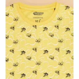 YU by Pantaloons Kids Yellow Printed Full Sleeves Sweatshirt image 4