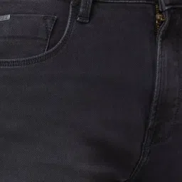 Spykar Black Cotton Comfort Fit Jeans image 4