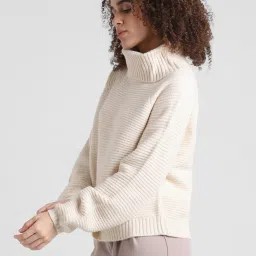 Only Beige Regular Fit Pullover image 4