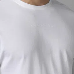 Louis Philippe Jeans White Cotton Regular Fit T-Shirt image 4