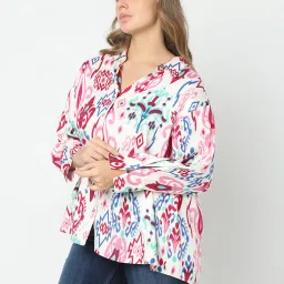 Vero Moda Curve Multicolor Viscose Printed Shirt image 4