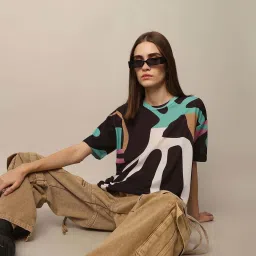 Only Multicorlord Print Top image 4