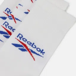 Reebok White Regular Fit Logo Printed Socks - Pack of 3 image 4