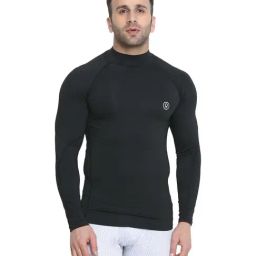 Chkokko Black Regular Fit Sports T-Shirt-picture-29