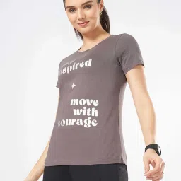 Ajile by Pantaloons Grey Cotton Printed T-Shirt image 4