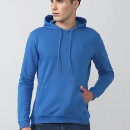 Van Heusen Sport Blue Regular Fit Hooded SweatShirt-picture-41