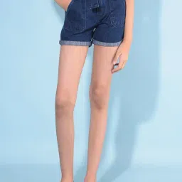 Crimsoune Club Kids Navy Solid Shorts-image-56
